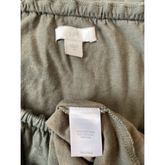 J Jill M Stripe Forward Seam Long Sleeve T-shirt Peasant Ruffle Lot of 2 Tops - Picture 9 of 14